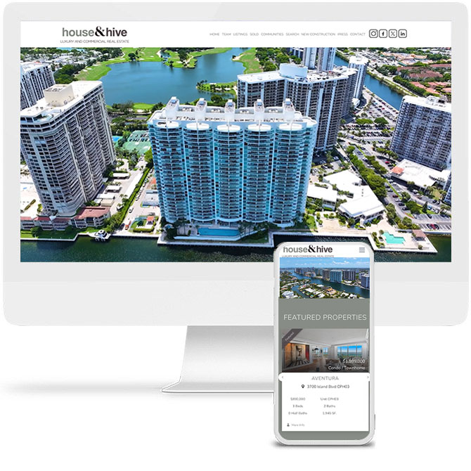House and Hive real estate website, Ultra-Premium tier example by RESI Online