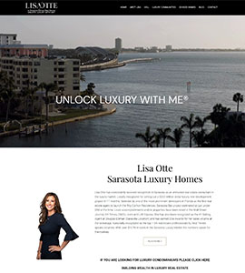 Lisa Otte Sarasota Homes real estate website, designed by RESI Online