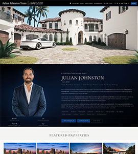 Julian Johnston Team real estate website, designed by RESI Online
